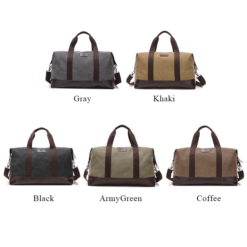 RuggedVault™ Vintage Canvas Travel Duffel